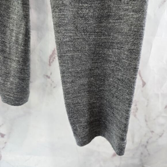 Icebreaker Shirt Mens Medium Merino Wool Gray Zip Baselayer Top Long Sleeve 260 - Picture 4 of 10